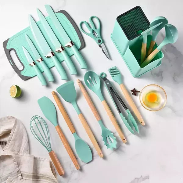 Kit de cocina de silicona premium de 19 piezas - OFERTA IMPERDIBLE