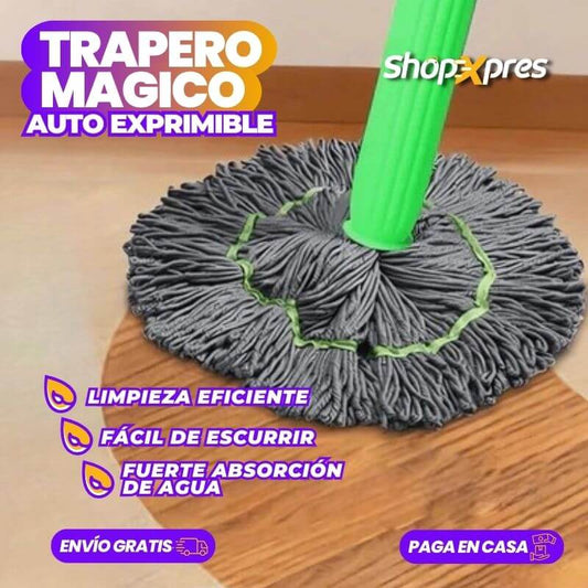 ULTRACLEAN® TRAPERO MOPA AUTO ESCURRIBLE 2 EN 1