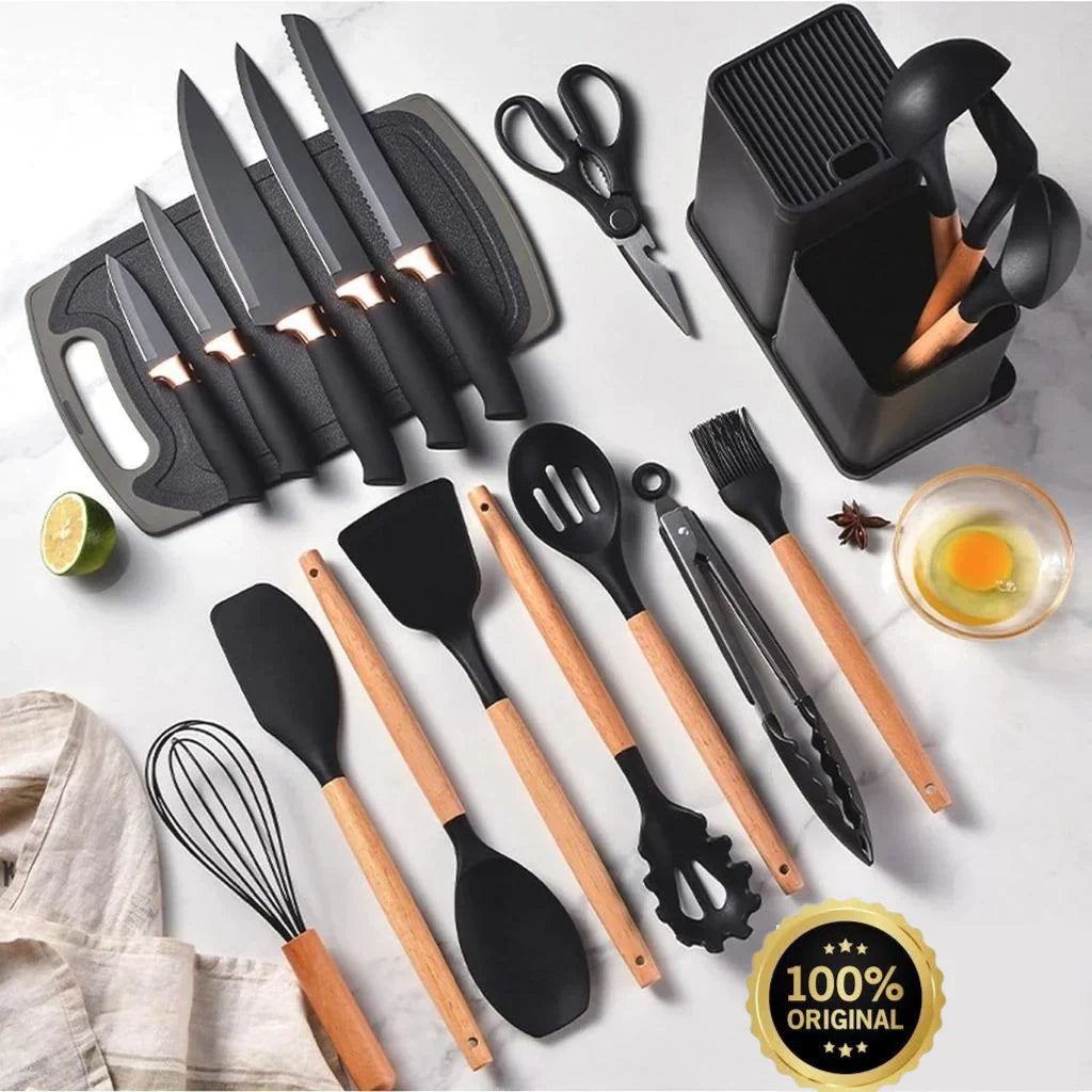 Kit de cocina de silicona premium de 19 piezas - OFERTA IMPERDIBLE